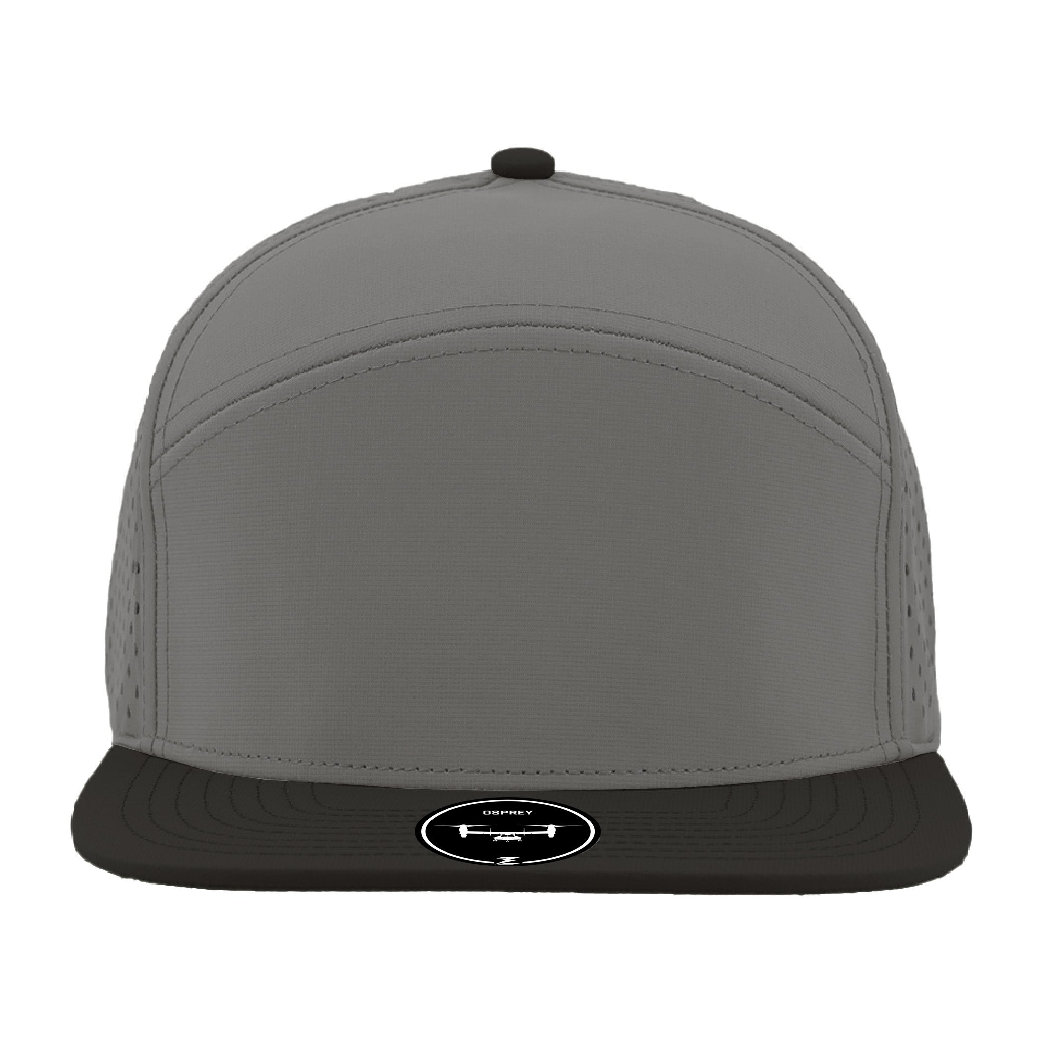 Branded Valor Outfitters – Zapped OSPREY One Size Fits Most (Adjustable) Grey Black | Branded Valor Outfitters Custom Hats