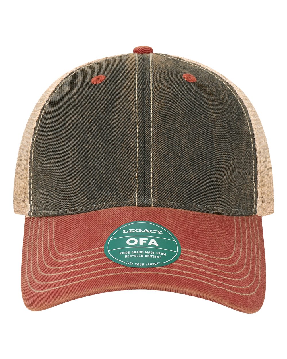 Branded Valor Outfitters - Legacy OLD FAVORITE Black Cardinal Khaki One Size Fits Most (Adjustable) | Branded Valor Outfitters Custom Hats