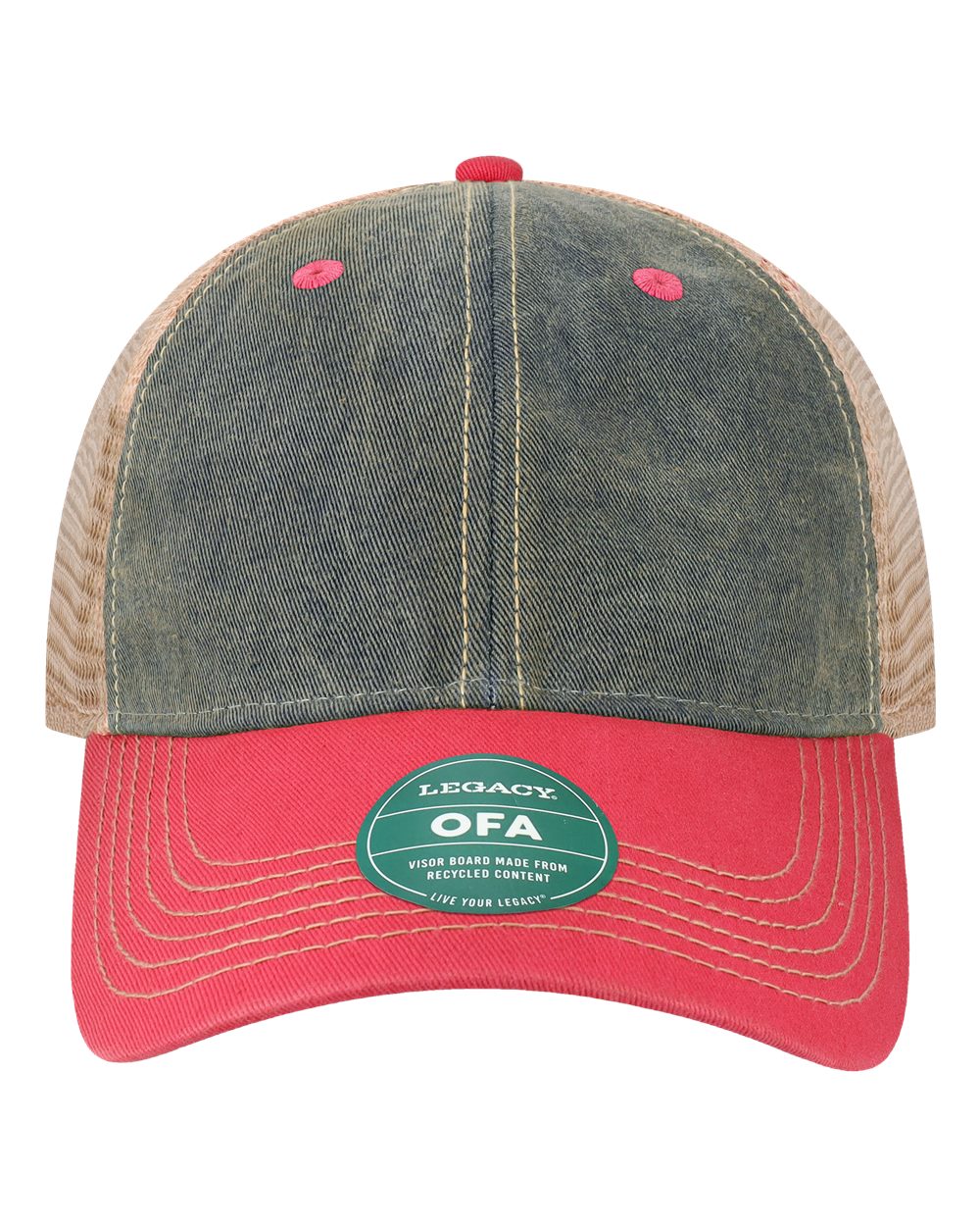 Branded Valor Outfitters - Legacy OLD FAVORITE Navy Dark Pink One Size Fits Most (Adjustable) | Branded Valor Outfitters Custom Hats
