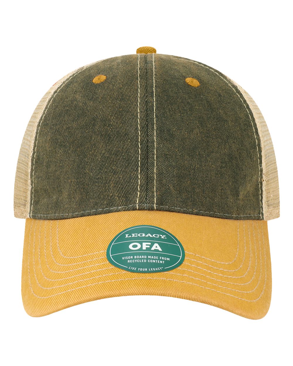 Branded Valor Outfitters - Legacy OLD FAVORITE Black Yellow Khaki One Size Fits Most (Adjustable) | Branded Valor Outfitters Custom Hats