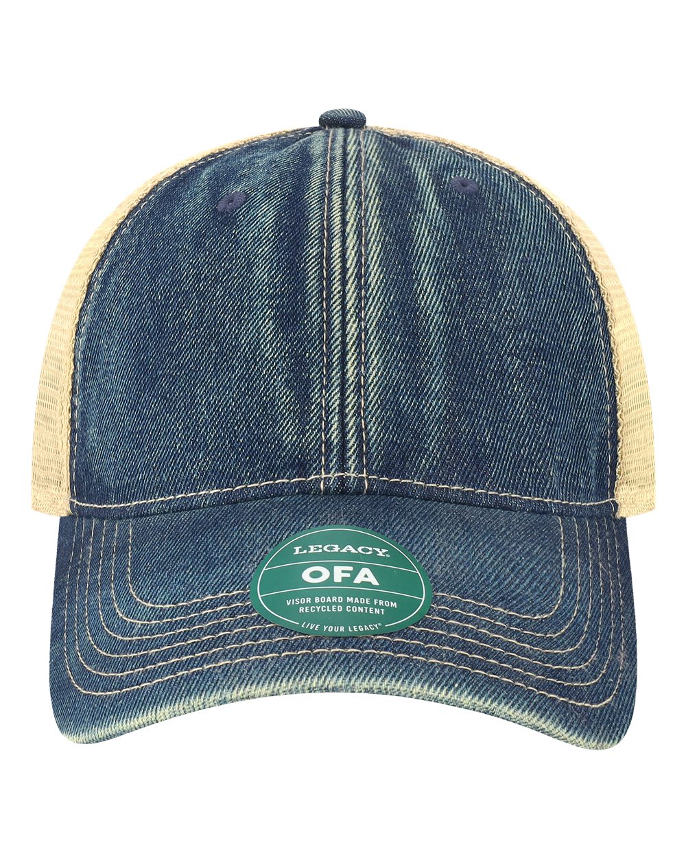 Branded Valor Outfitters - Legacy OLD FAVORITE Blue Demin Khaki One Size Fits Most (Adjustable) | Branded Valor Outfitters Custom Hats