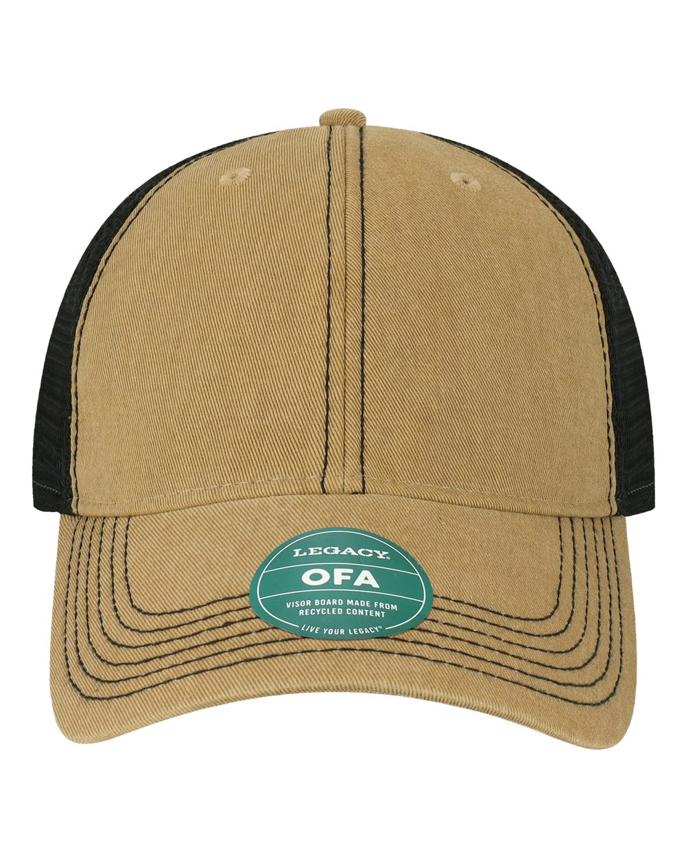 Branded Valor Outfitters - Legacy OLD FAVORITE Khaki Black One Size Fits Most (Adjustable) | Branded Valor Outfitters Custom Hats