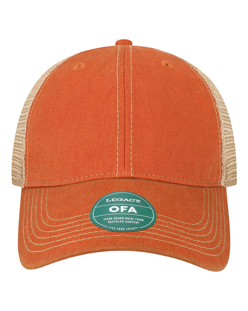 Branded Valor Outfitters - Legacy OLD FAVORITE Orange Khaki One Size Fits Most (Adjustable) | Branded Valor Outfitters Custom Hats