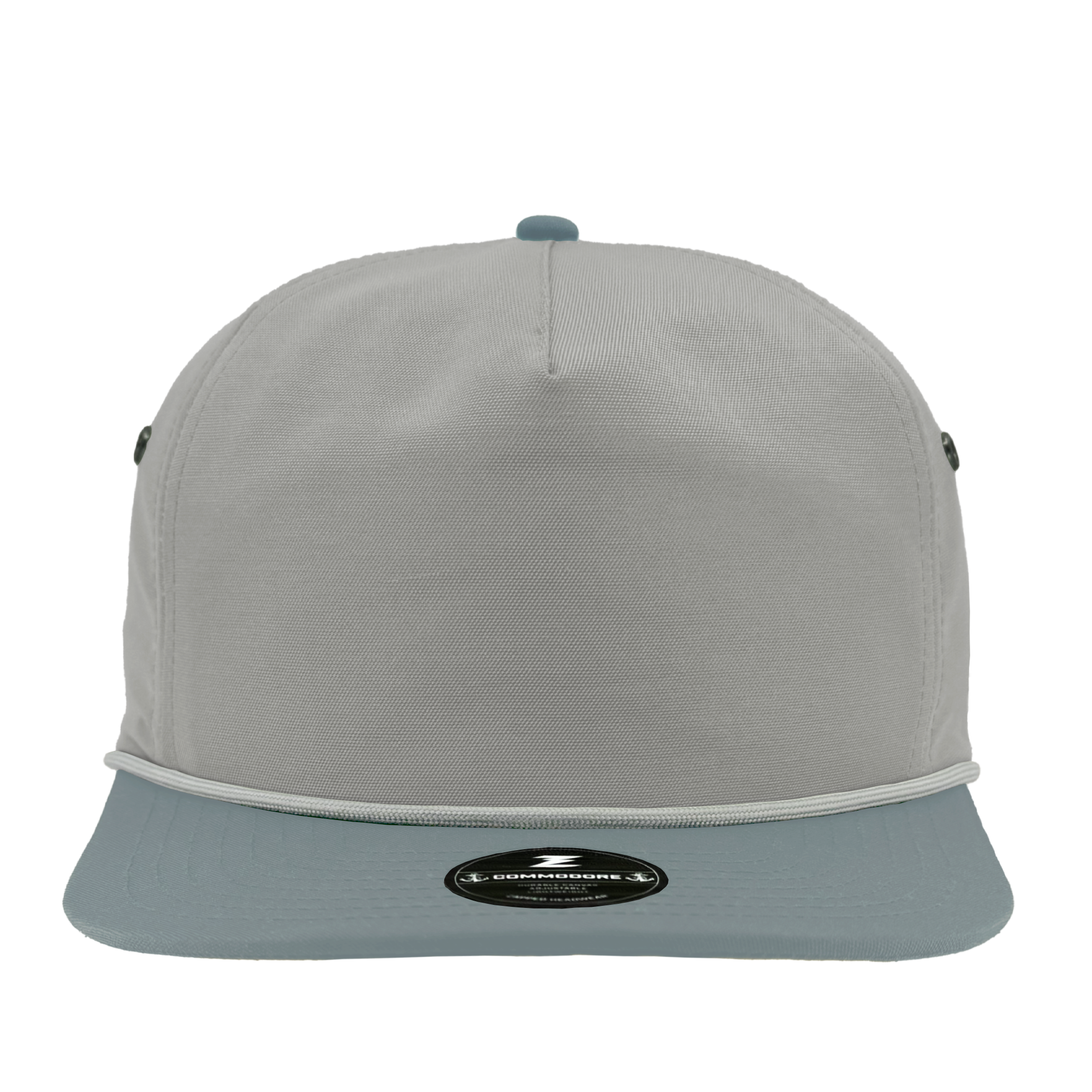 Branded Valor Outfitters – Zapped COMMODORE One Size Fits Most (Adjustable) Light Grey Light Blue | Branded Valor Outfitters Custom Hats