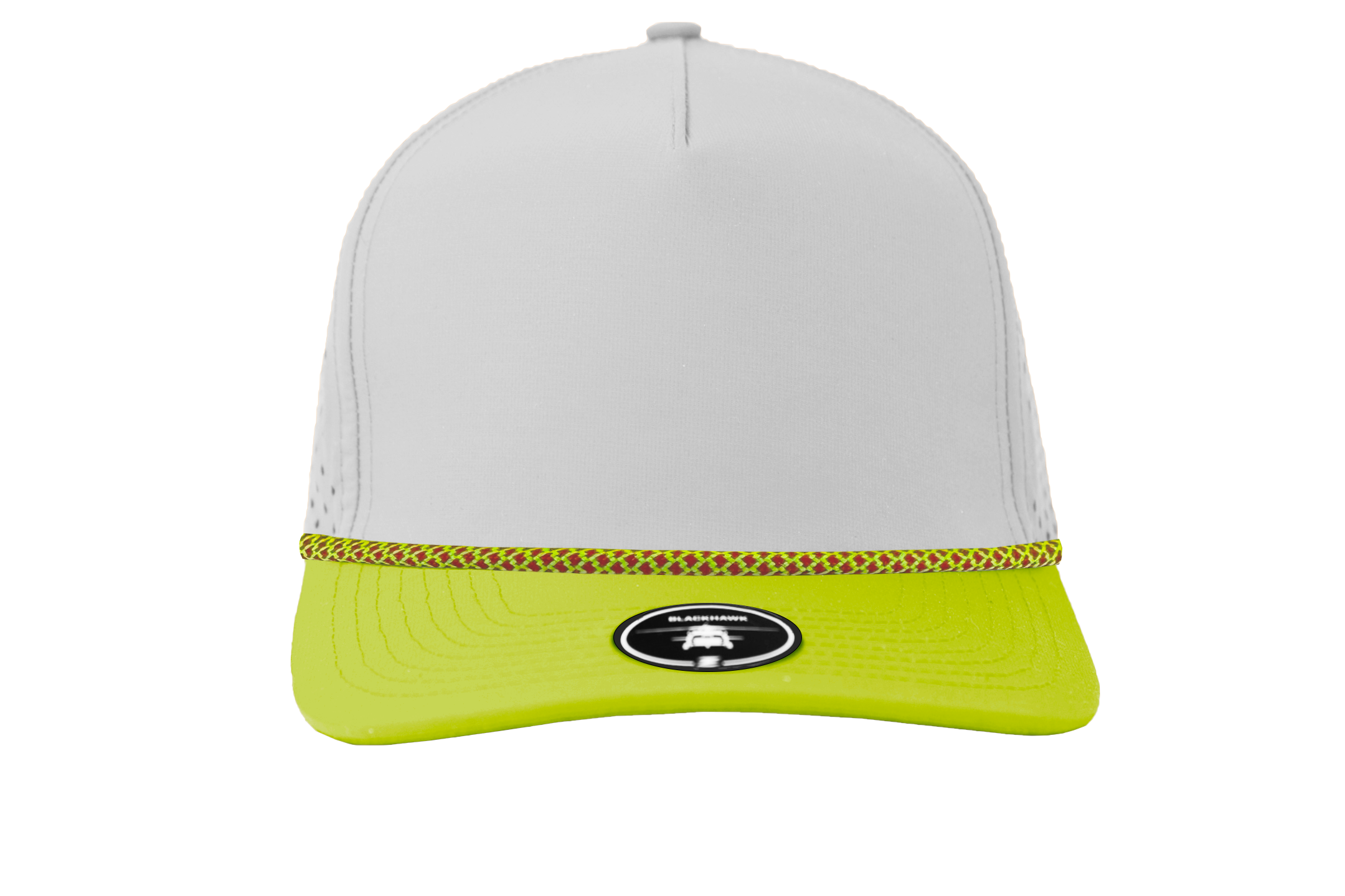 Branded Valor Outfitters - Zapped BLACKHAWK R+ One Size Fits Most (Adjustable) Offwhite Yellow and Red | Branded Valor Outfitters Custom Hats