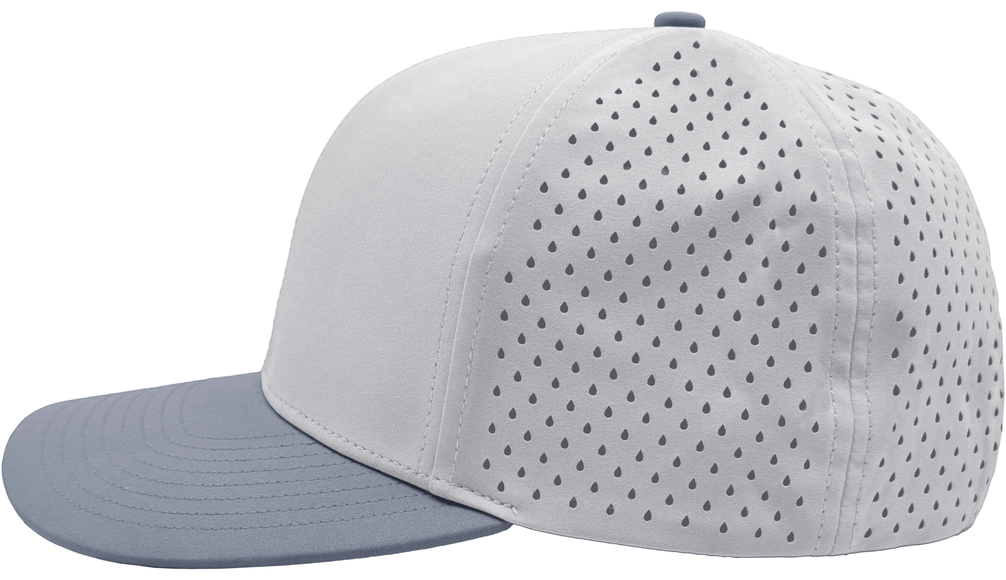 Branded Valor Outfitters - Zapped BOMBER One Size Fits Most (Adjustable) Silver White Dusty blue | Branded Valor Outfitters Custom Hats
