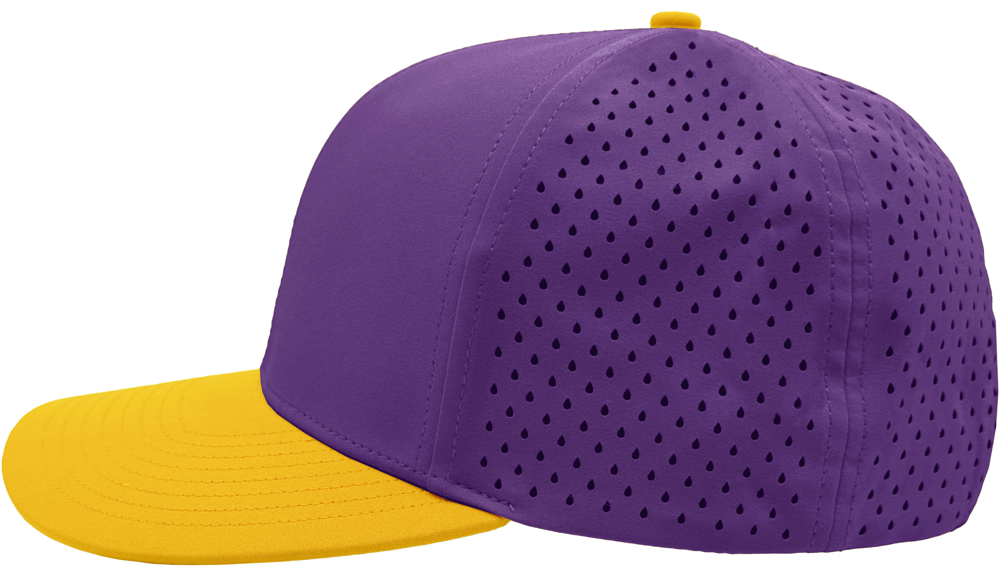 Branded Valor Outfitters - Zapped BOMBER One Size Fits Most (Adjustable) Yellow Purple | Branded Valor Outfitters Custom Hats